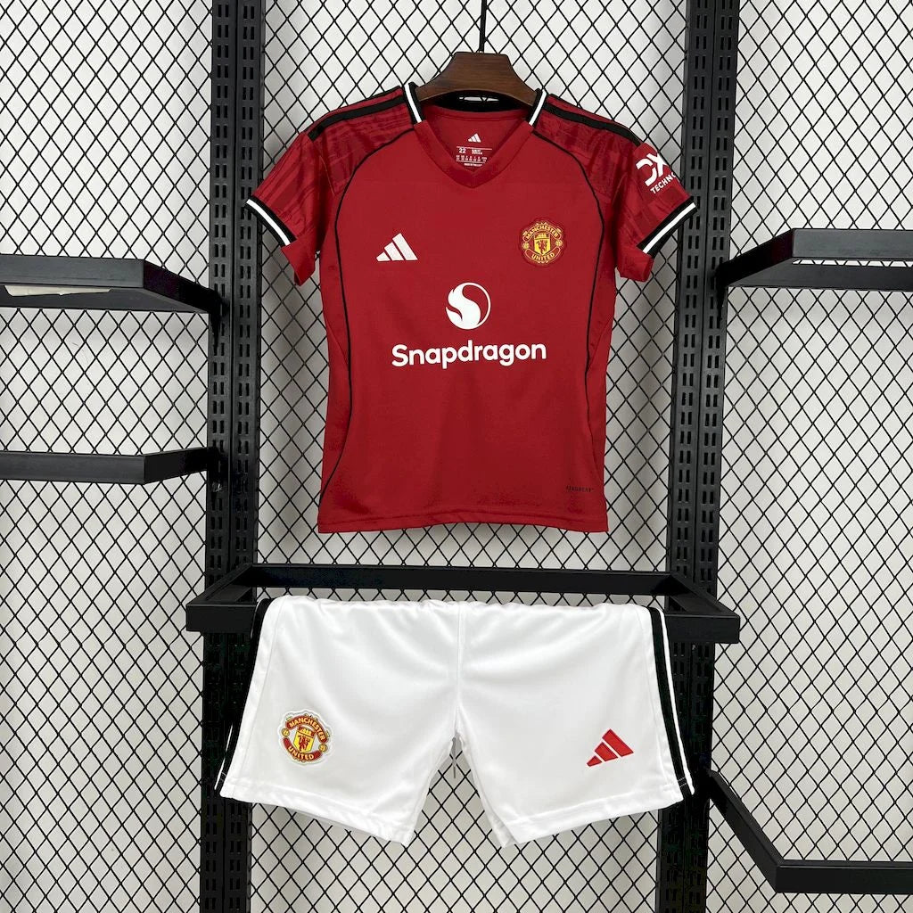 2025/2026 Manchester United Home Jersey kids